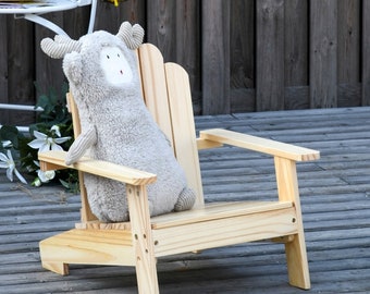 Garden wooden chair for toddler, chair for children