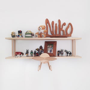 Flugzeug Regal Kinderzimmer Dekoration Flugzeug Wandregal Kinder Wanddekoration Luftfahrt Flugzeug Holzflugzeug Regal