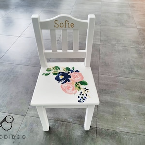 Personalized Handmade wooden chair for child MORE COLORS Wooden furniture Present for child wooden chair