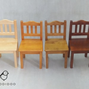 Handgefertigter Holzstuhl MEHR FARBEN Holzmöbel Geschenk für Kinderstuhl aus Holz Bild 6