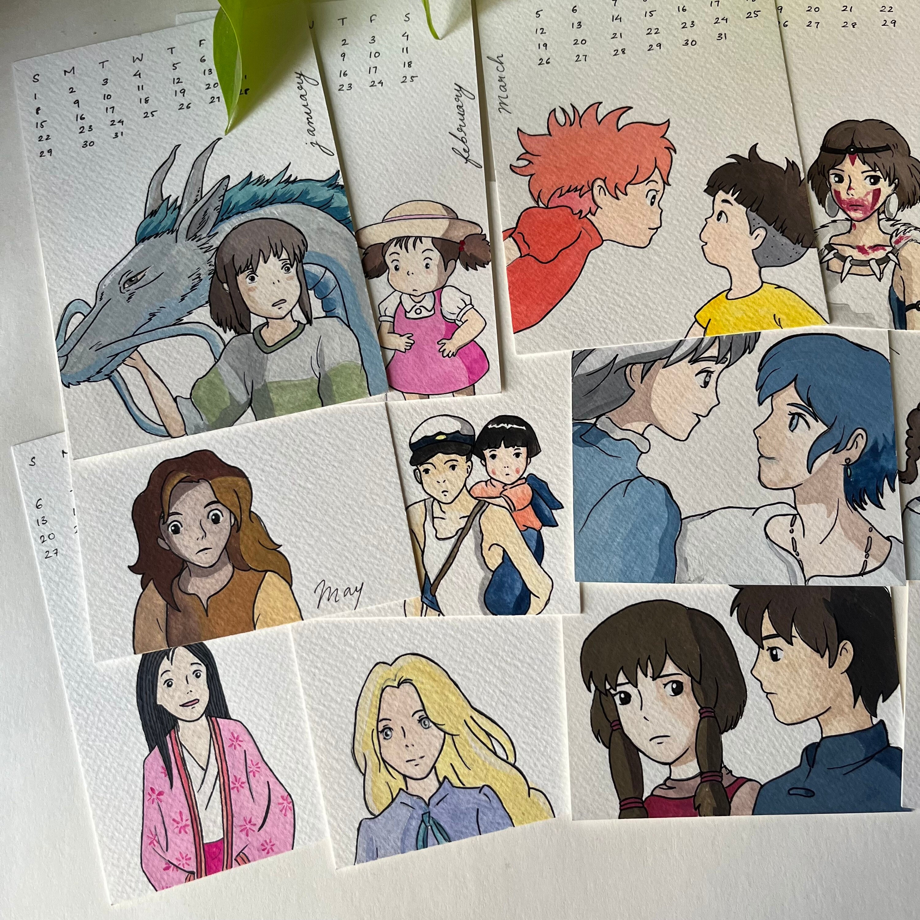 Ghibli Calendar - Etsy