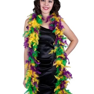 Large Feather Boas, 2 Yards Mardi Gras Multicolor Turkey Flat Heavyweight  Feather Boa, 150 Gram Halloween Wedding Dress Supply : 3605 -  Sweden