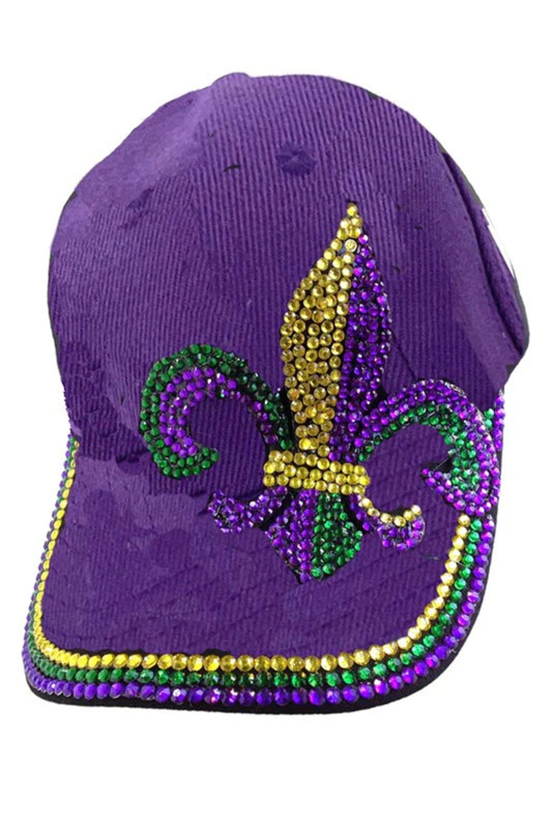 mardi gras baseball hats