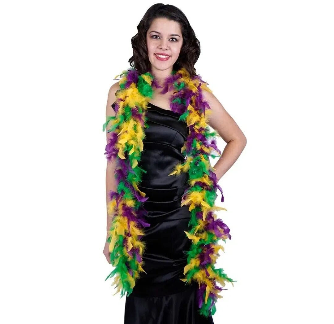 cheap mardi gras feather boa