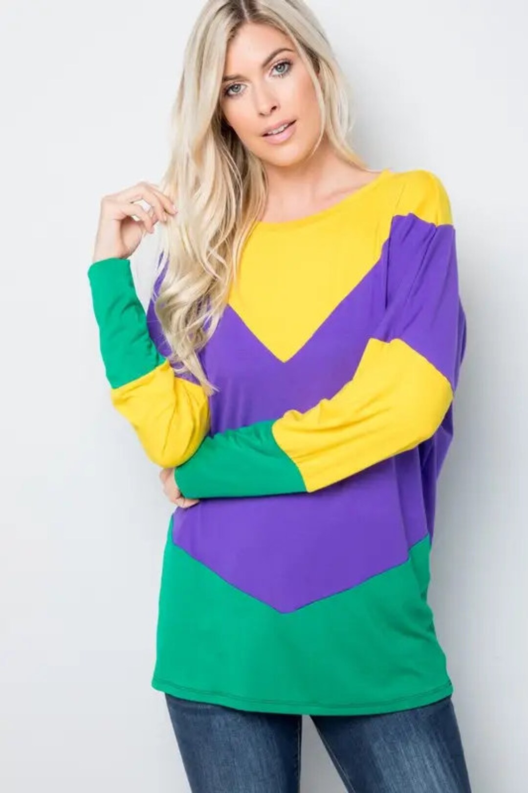 Mardi Gras Tunic Top Mardi Gras Shirt Women's Mardi Gras Top Fat