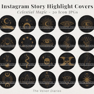 Celestial Magic Instagram Highlight Cover Icons jpg