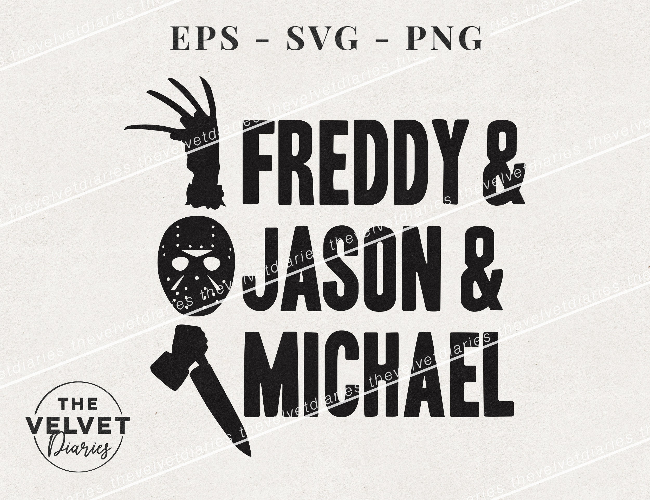 Download Freddy Jason Michael Halloween Horror Movie Vector Svg Eps Png Etsy