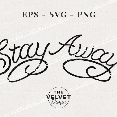 Stay Away Post Malone Tattoo Drawing Vector Svg Eps Png Cricut Etsy