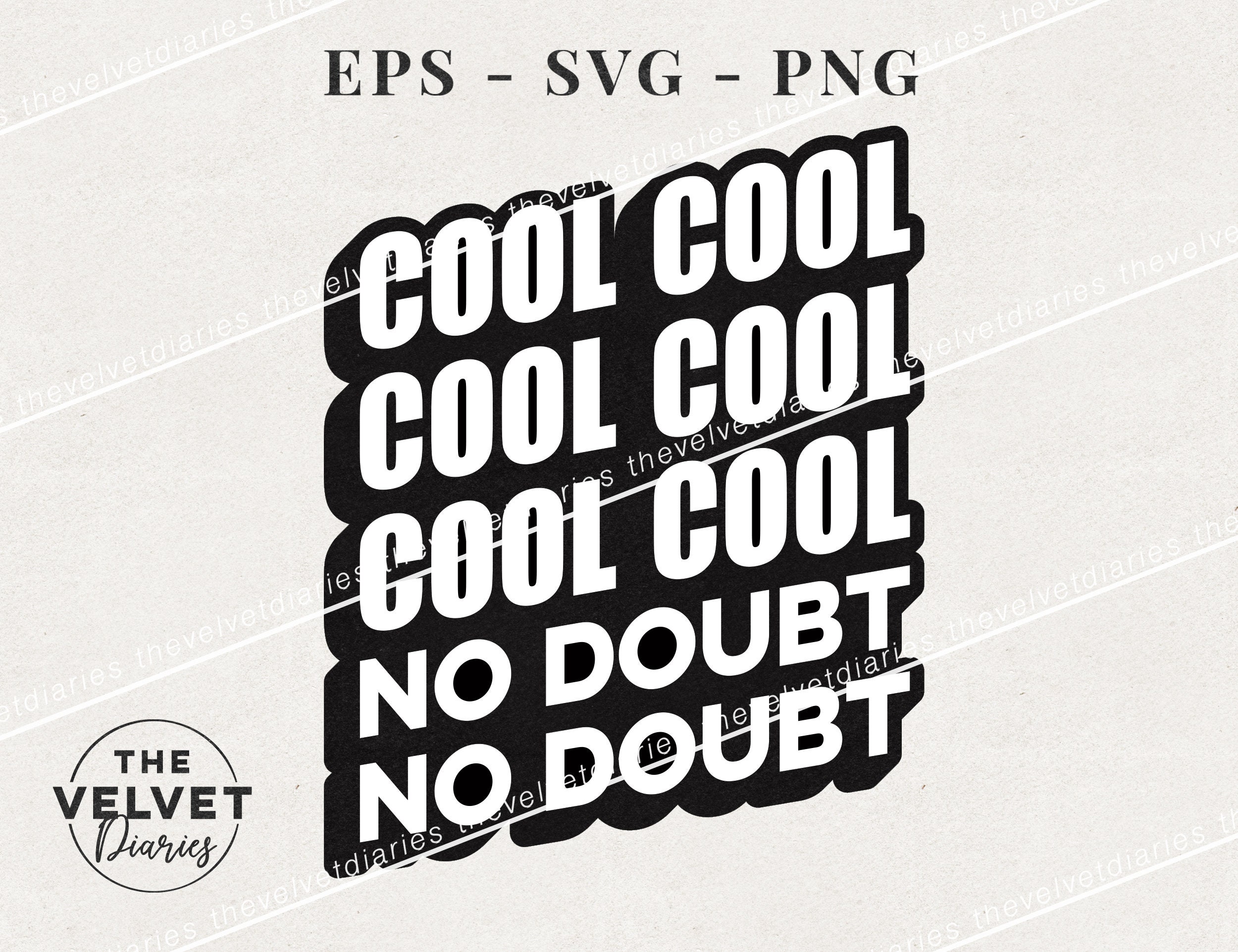 Cool Cool Cool Brooklyn Nine Nine Show No Doubt Jake Peralta Etsy