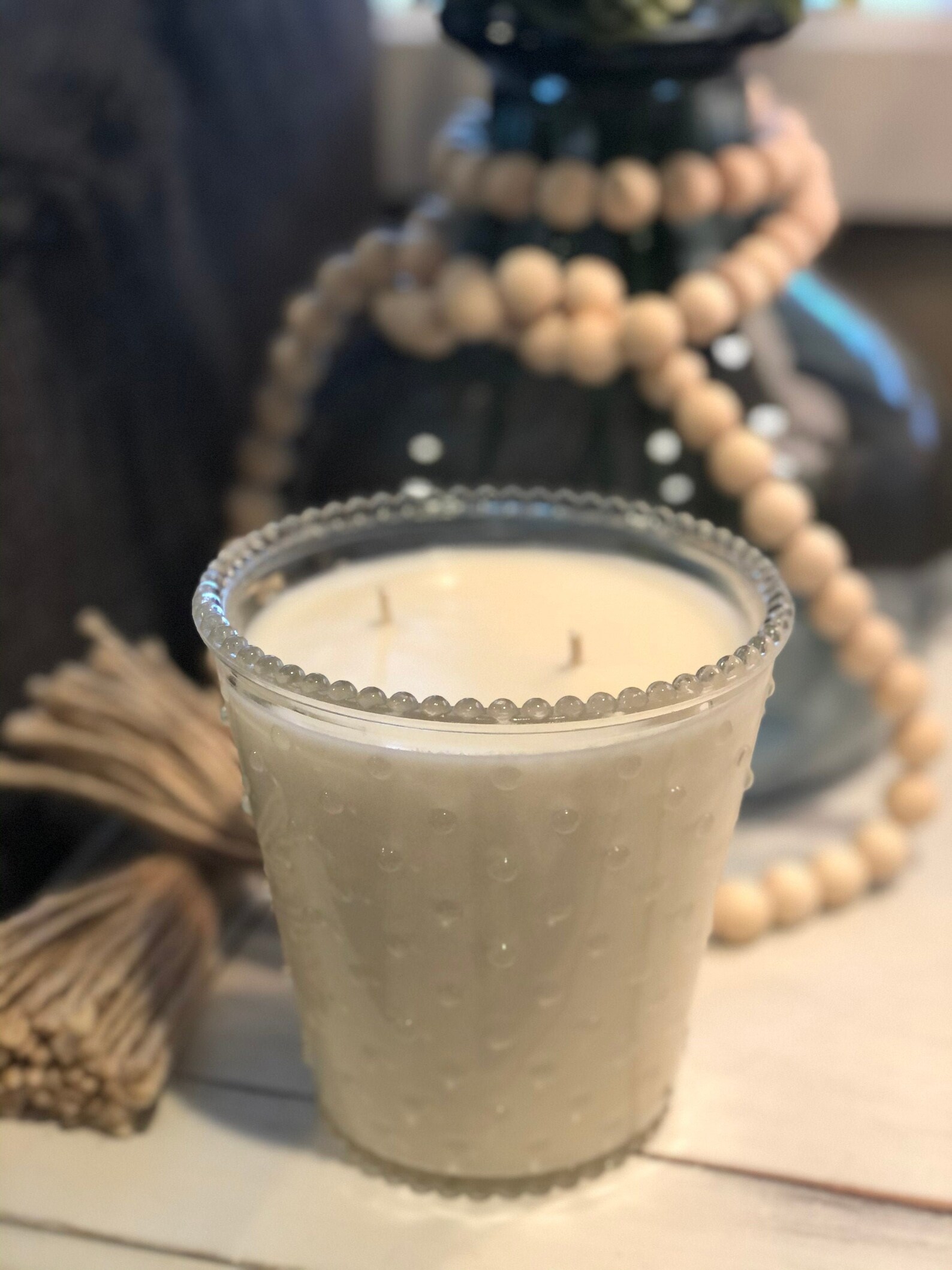 Hobnail Candle two wick Etsy