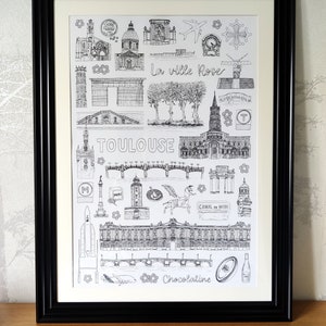 affiche toulouse 50x70cm