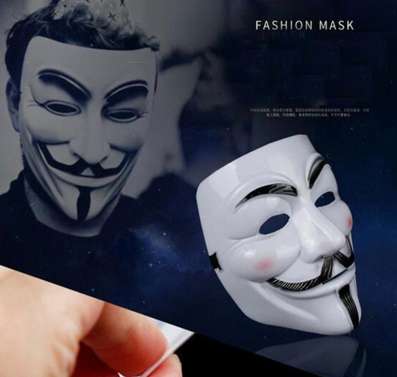Party Masks V For Vendetta Masks Anonymous Guy Fawkes Fancy Dress Adult Costume Accessory Halloween Decorations Party Cosplay Masks