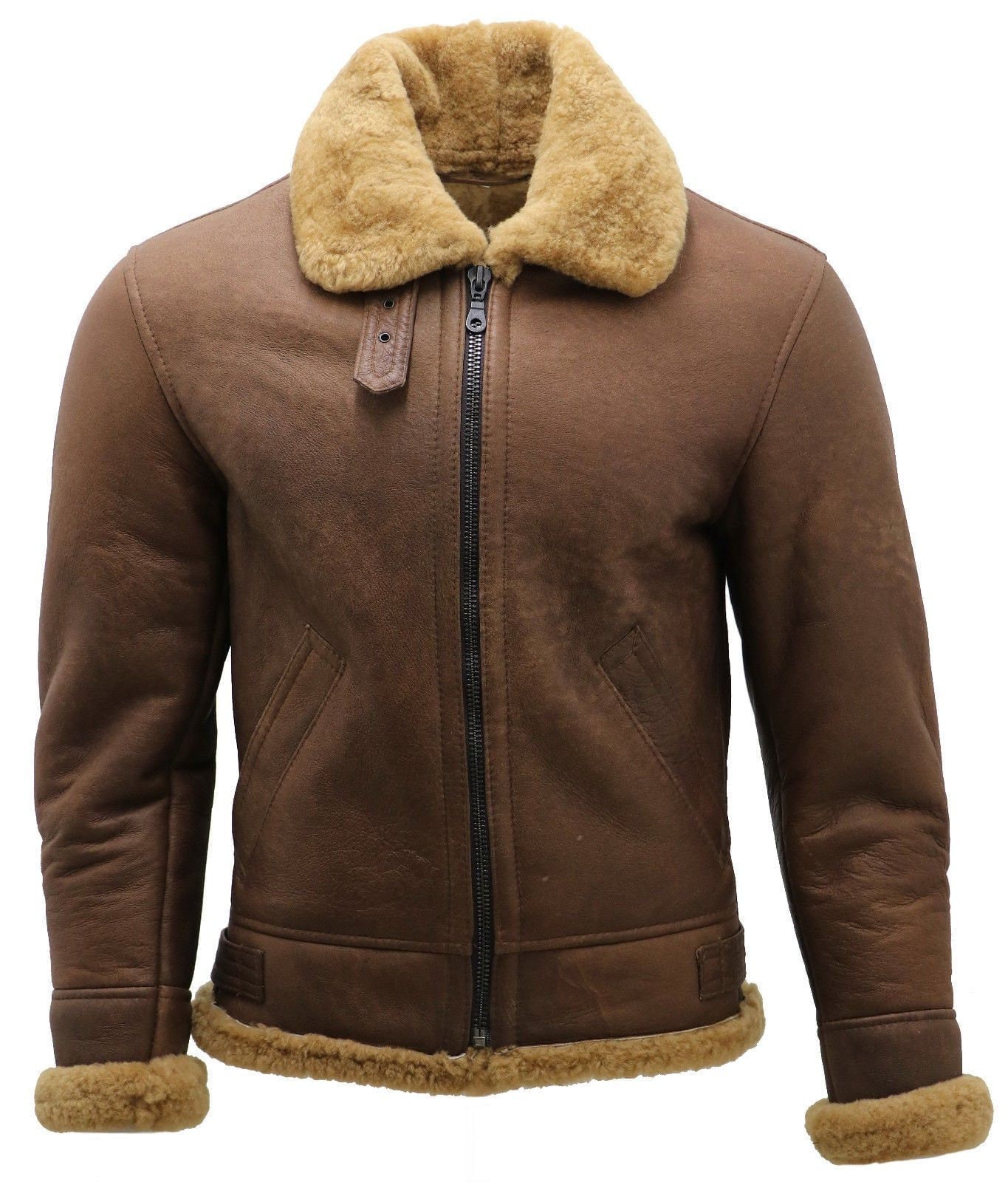 NEW IN Men's Brown B3 Sheepskin Aviator Jacket | Etsy