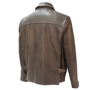 Raiders of the Lost Ark Leather Jacket in Pre-distressed Hide Authentic ...