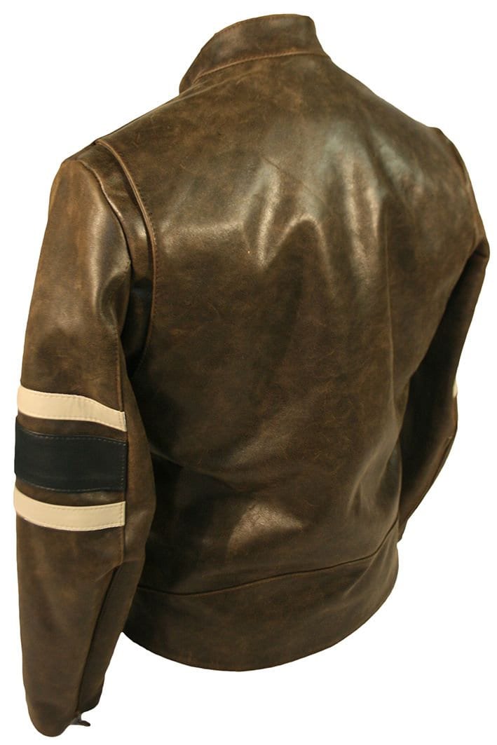 X-men 3 'wolverine' Style Leather Jacket as Worn by Hugh