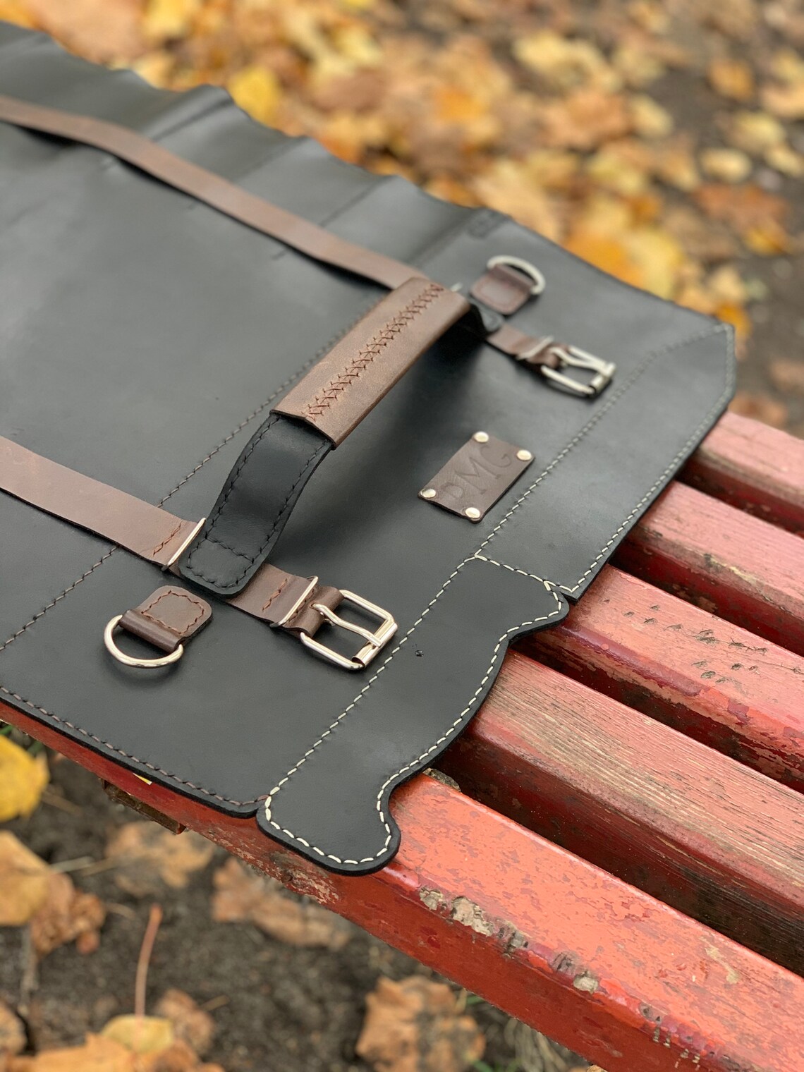 Leather Brown Knife Bag for 12 knives Personalized chef knife Etsy