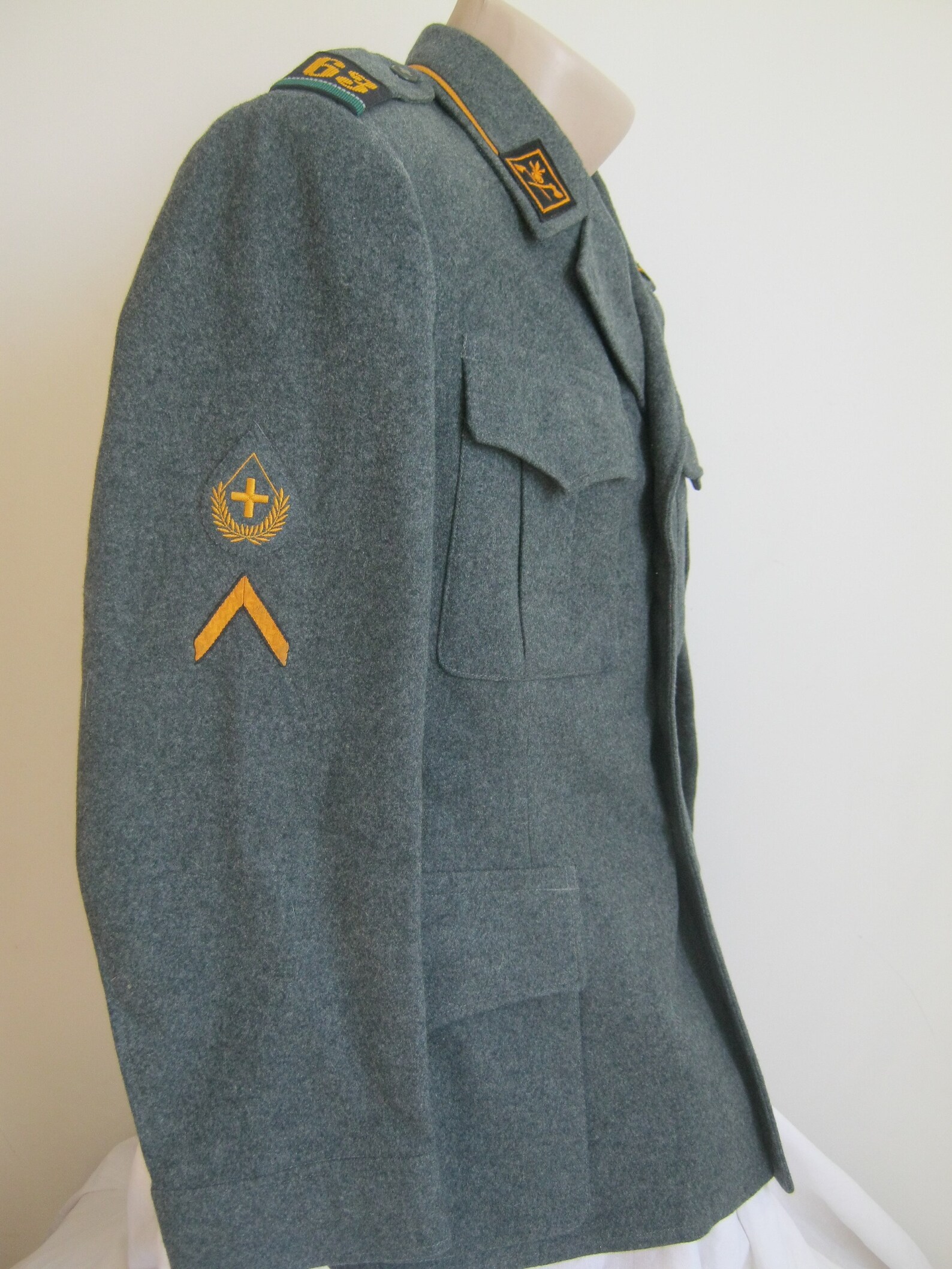 Genuine swiss army wool jacket. Authentic vintage military Etsy