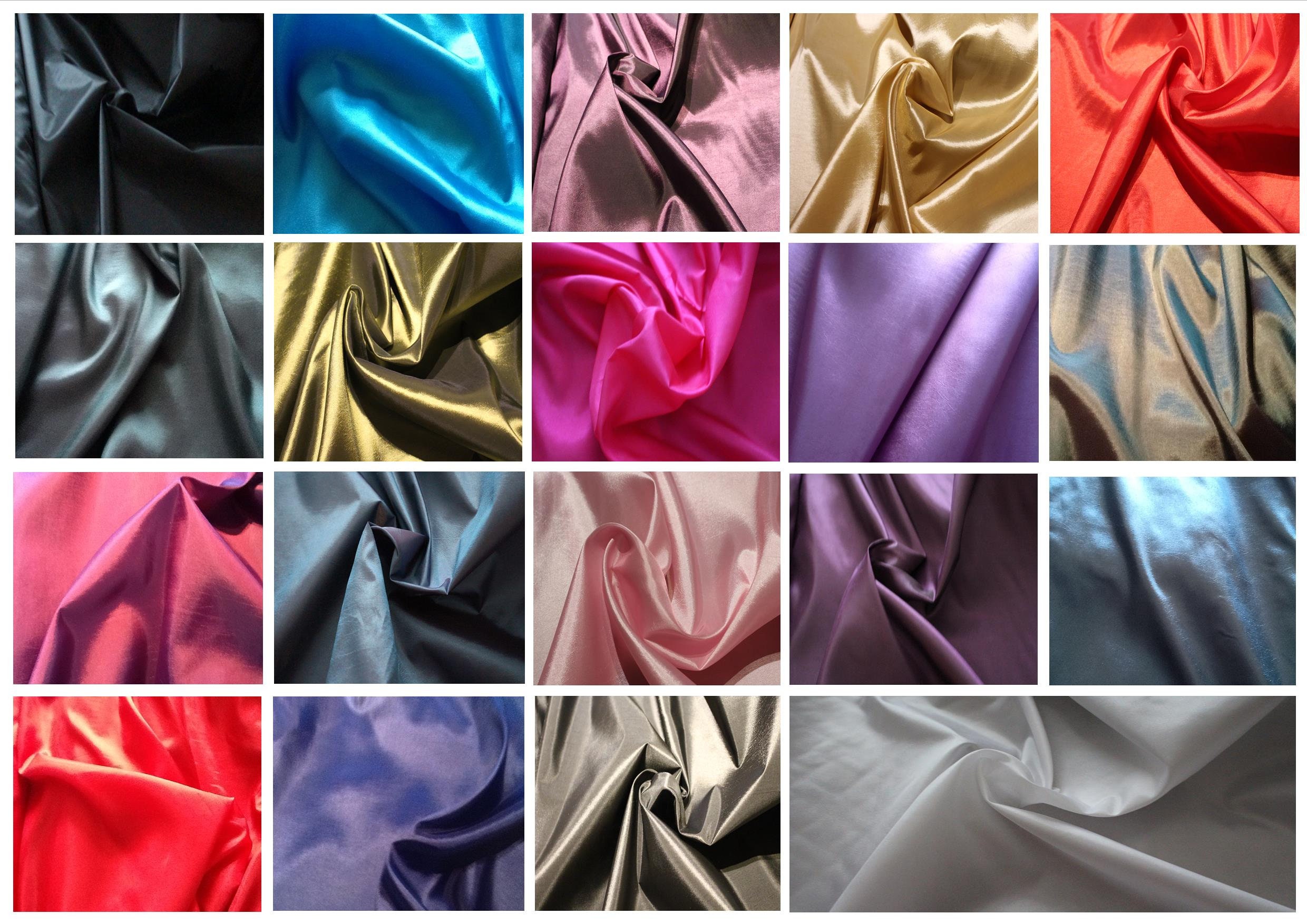 Taffeta Dress Fabric Silk Immitation/faux Two/single Tone 1.48m / 58