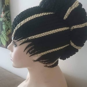 Ghana Braided Cornrow Wig: Xpression Hair, Custom Made