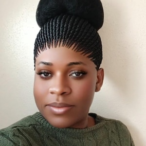 Ghana geflochtene Cornrow-Perücke: Xpression-Haar, schützender Stil