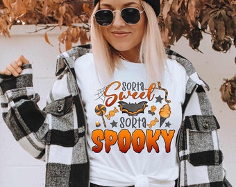 Sorta Sweet Sorta Spooky Halloween PNG, Modny projekt (pobieranie cyfrowe)
