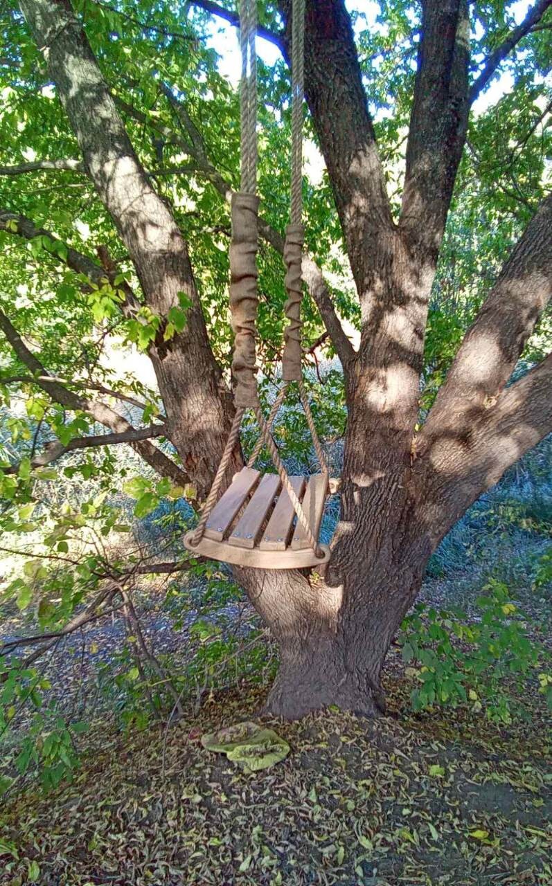 Holzschaukel mit Juteseil / Baumschaukel / Familienschaukel / Etsy