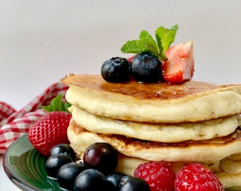 Sweet Vanilla, Plant Based & Vegan Friendly Pancake Mix*Egg Free*Dairy Free*American Pancakes*