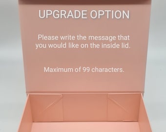 UPGRADE - Inside Message voor gepersonaliseerde doos (add-on die alleen bij een van onze dozen kan worden gekocht)
