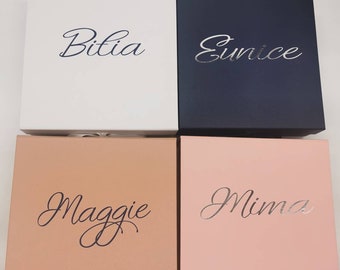 Luxury Large Gift Box, Personalised Name Box, Birthday Box, Groomsman Box, Bridesmaid Box, Mothers Day Box