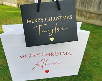 Personalised Christmas Gift Bag, Christmas Gift, Xmas Gift Bag, Luxury Gift Bag, Large Gift Bag