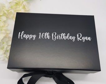 Luxury Large Gift Box, Birthday Gift Box, Medium Gift Box, Personalised Name Box, Happy Birthday Box, Groomsman Box, Bridesmaid Box