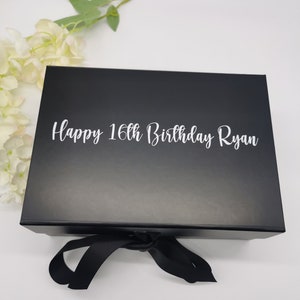 Luxe grote geschenkdoos, verjaardagscadeaudoos, middelgrote geschenkdoos, gepersonaliseerde naamdoos, doos gelukkige verjaardag, stalknecht, doos bruidsmeisjes