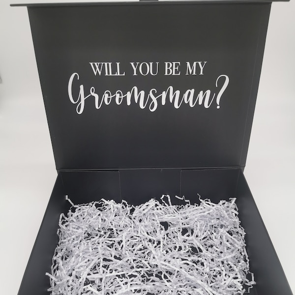 Will you be my Groomsman? Best Man, Groomsman Gift, Groomsman Proposal Box, Groomsman Box, Groomsman Gift Box