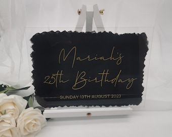 Perspex Acrylic Welcome Sign - For All Occasions - Birthday Sign - Baby Shower Sign - Party Sign - Painted