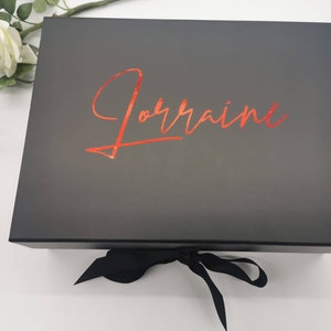 Luxe grote geschenkdoos, middelgrote geschenkdoos, gepersonaliseerde naamdoos, verjaardagsdoos, stalknecht, doos bruidsmeisje, doos Moederdag, doos Moederdag, kerstdoos
