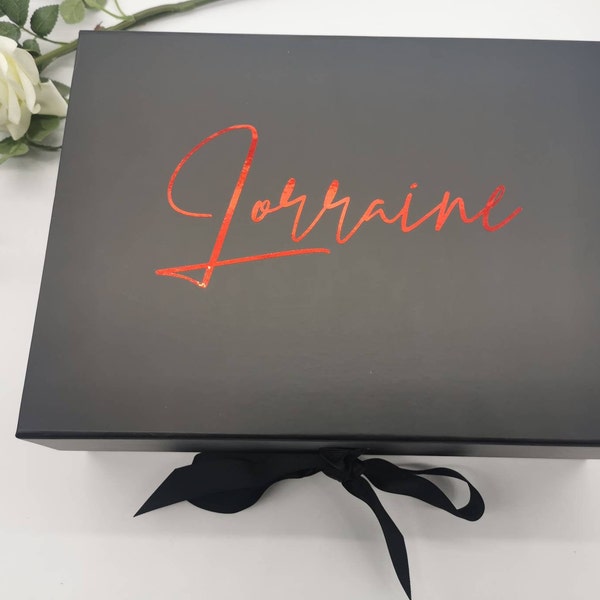 Luxury Large Gift Box, Medium Gift Box, Personalised Name Box, Birthday Box, Groomsman Box, Bridesmaid Box, Mothers Day Box, Christmas Box