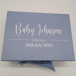 Caja de regalo para bebé personalizada, caja para bebé, caja de recuerdos, caja para recién nacidos, caja de recuerdos, bebé recién nacido