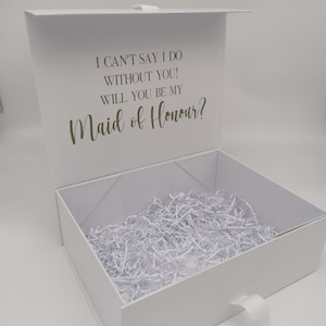 Maid of Honour Proposal Box, Maid of Honour Thank you Box, Personalised Maid of Honour Gift Box, Bridesmaid Proposal, Wedding Gift, Brides.