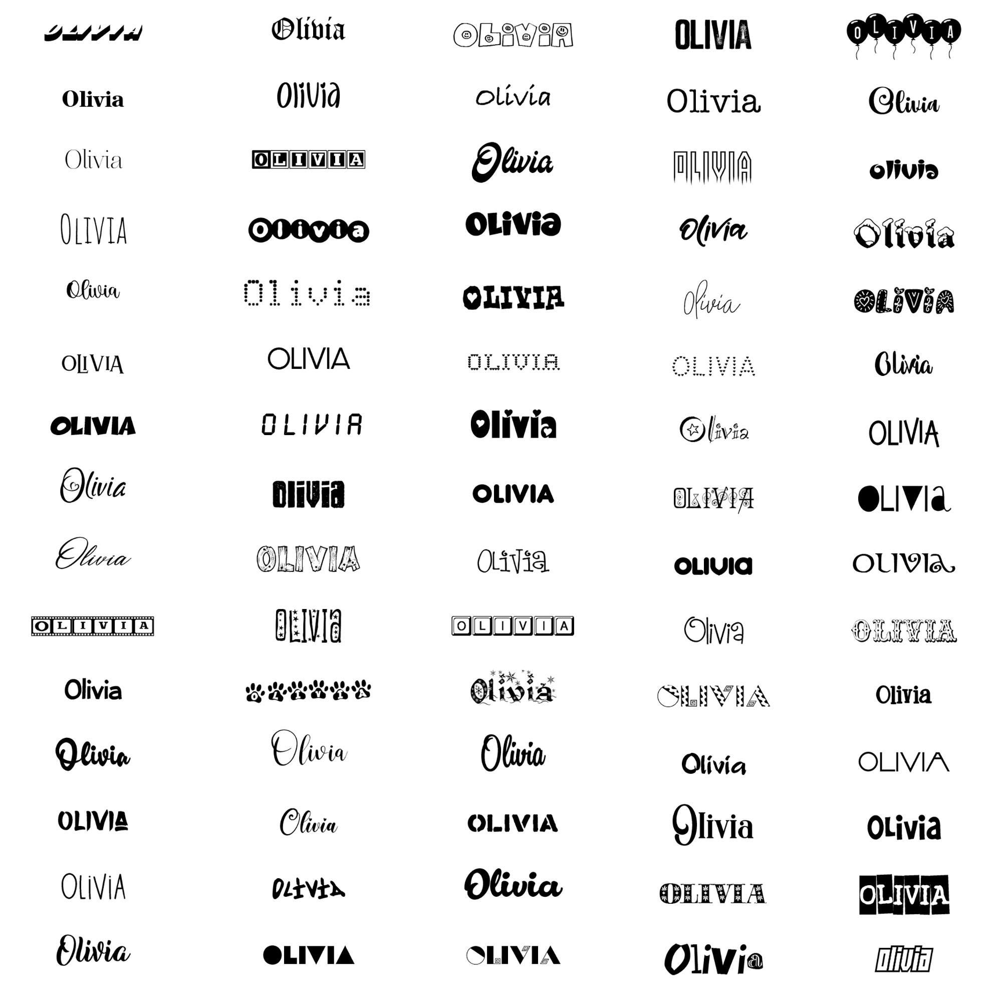 Custom Name SVG | Personalized Cut File | Your Name in Many Fonts (75 ...