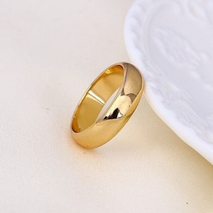9ct 9KGold FilledD Shaped Wedding Band Ring White Gold,Yellow Gold,Rose Gold Various Sizes J till Z ,W3mm,4mm, 6mm image 2