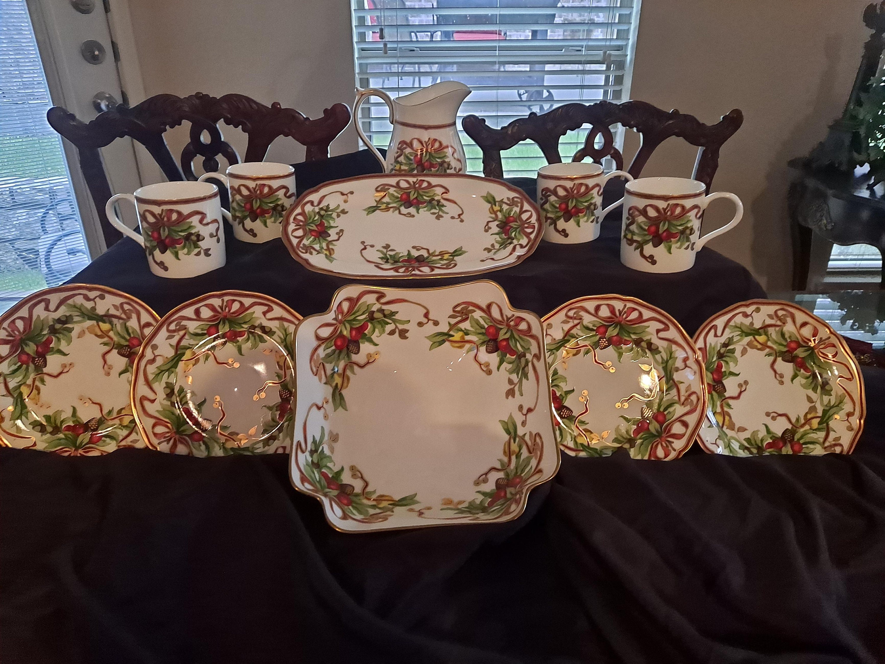 Vintage Tiffany Holiday Garland Bone China Etsy