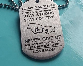 Gift Daughter from Mom HusbandAndWife Ideas for Mom Daughter Dog Tag Necklaces Jewelry Two State Michigan MI Colorado CO The Love Between Mother & Daughter Knows No Distance Gift Daughter from Mom HusbandAndWife Ideas for Mom Daughter Dog Tag Necklaces Jewelry Two State Michigan MI Colorado CO The Love Between Mother & Daughter Knows No Distance