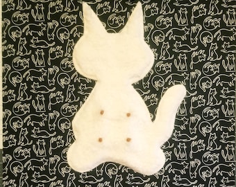 Cat Pacifier Suckling Pillow Cover - Black Catsifier for Kittens Nursing Comfort & Weaning Support