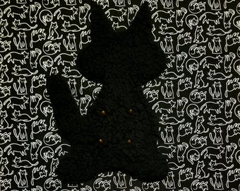 Cat Pacifier Suckling Pillow Cover - Black Catsifier for Kittens Nursing Comfort & Weaning Support