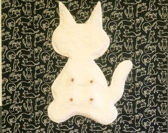 Cat Pacifier Suckling Pillow Cover - Black Catsifier for Kittens Nursing Comfort & Weaning Support