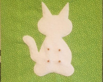 Green Kitten Suckling Pillow Cover - Cat Pacifier Catsifier Comfort Blanket Pet Bed Accessory Gift