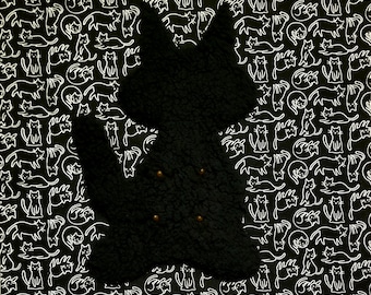 Cat Pacifier Suckling Pillow Cover - Black Catsifier for Kittens Nursing Comfort & Weaning Support
