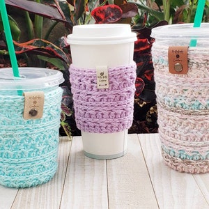 The Haley Coffee Cozy Pattern, Not a Physical Product