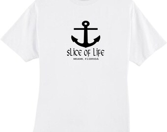 Slice of Life Anchor Miami Florida T-Shirt