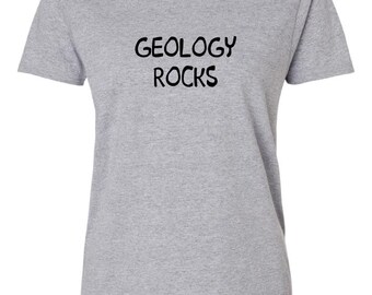 Camiseta de mujer con estampado de rocas geológicas